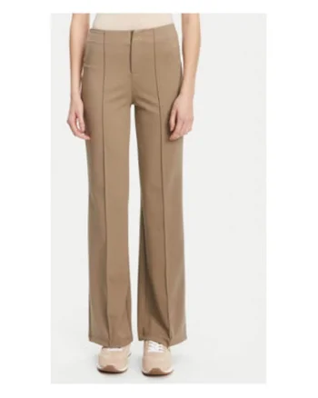 Pantaloni din amestec de poliamida cu croiala dreapta si fermoar