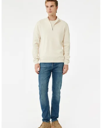 Blugi slim fit Brad, Albastru inchis