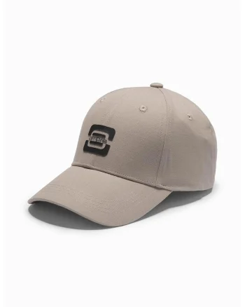 Sapca cu detaliu logo, Maro taupe deschis