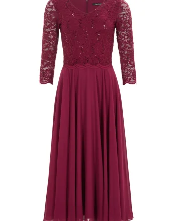 Rochie dama  5AI08900, Poliester, Visiniu