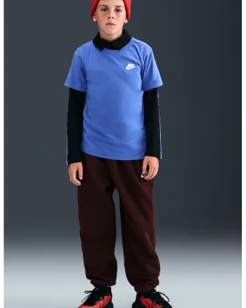 Tricou din bumbac cu decolteu la baza gatului Futura, Albastru deschis