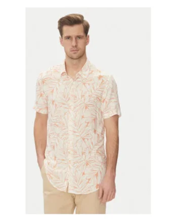 Camasa cu maneca scurta si imprimeu tropical