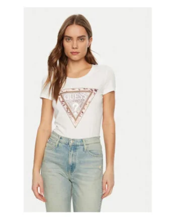 Tricou Din Bumbac Cu Logo Si Paiete