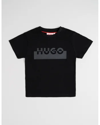 Tricou cu imprimeu logo, Negru/Gri inchis