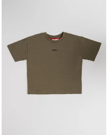 Tricou cu logo discret, Verde sparanghel