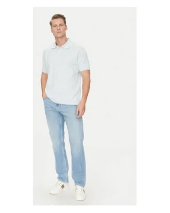Tricou uni cu guler polo