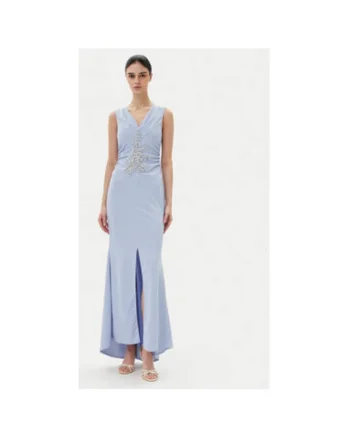 Rochie dama  CFC0123081003, Poliester, Albastru deschis, Albastru deschis
