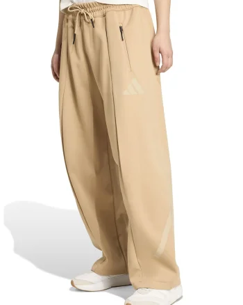 Pantaloni relaxed fit de trening cu pensa frontala Z.N.E, Bej