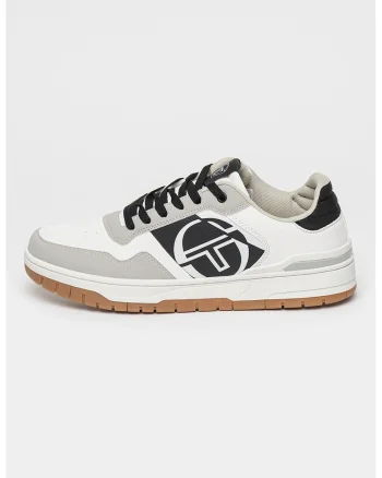 Pantofi sport low-cut cu model colorblock, Negru/Gri deschis/Alb optic