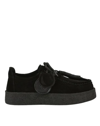 Tenisi casual, dama,  T003 negru, piele nabuc, Negru