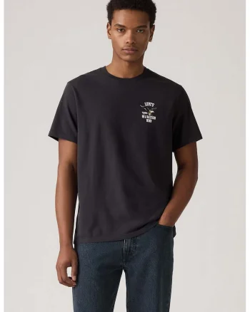 Tricou lejer de bumbac, Negru stins/Alb murdar