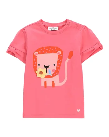 Tricou fete  WC5143203TGN, Bumbac/Elastan, Roz, Roz