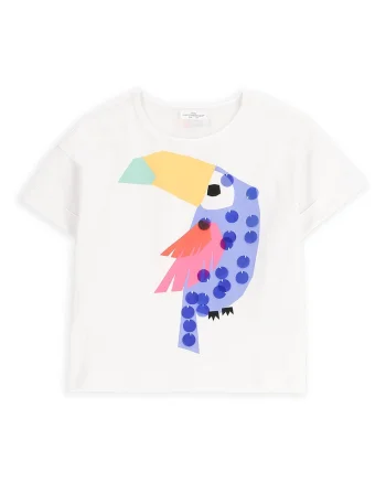 Tricou fete  WC5143201TGK, Bumbac/Elastan, Alb, Alb