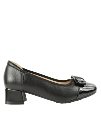 Pantofi casual, dama,  TP3201 negru, piele naturala, Negru