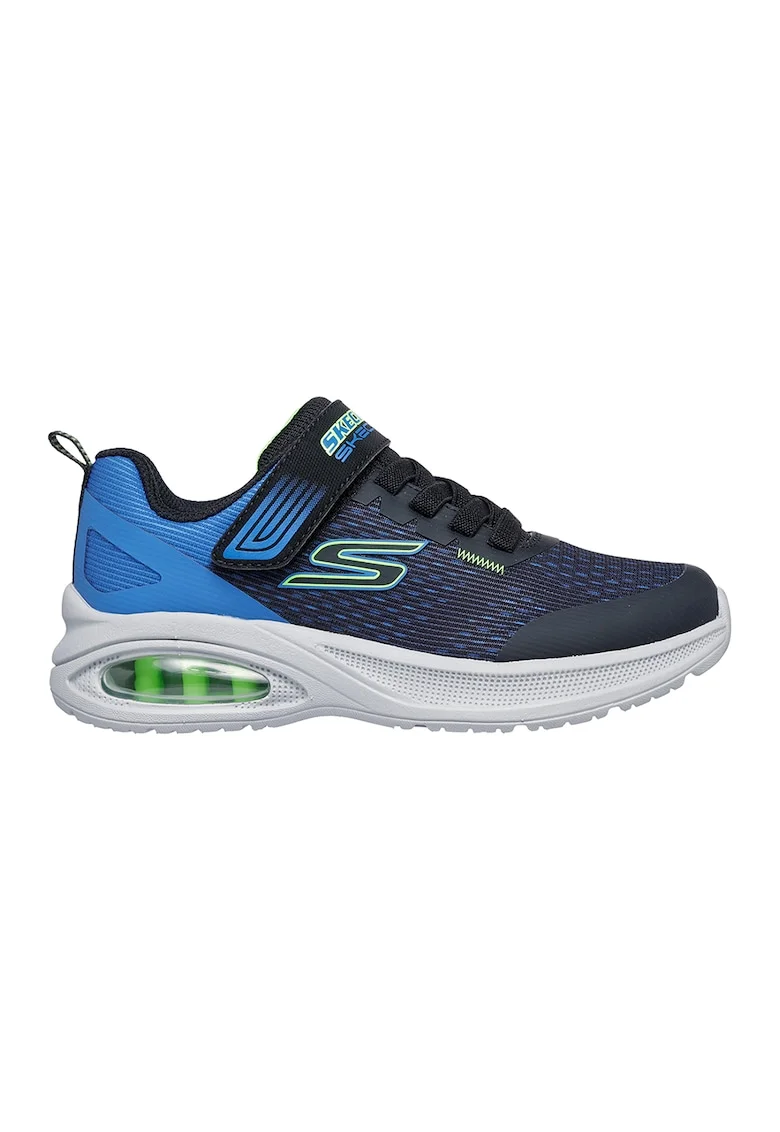 Pantofi sport din plasa cu inchidere velcro Microspec Max Advance Squad, Turcoaz/Bleumarin