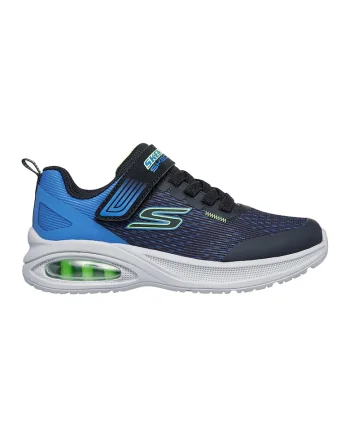 Pantofi sport din plasa cu inchidere velcro Microspec Max Advance Squad, Turcoaz/Bleumarin