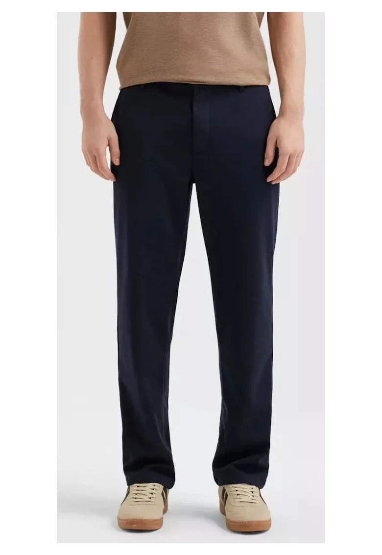 Q/S by s.Oliver Pantaloni chino, barbati, jogger din jerseu, Bleumarin inchis