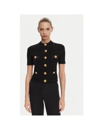 Bluza dama  DF1KL023KB07, Viscoza/Poliamida, Negru, Negru