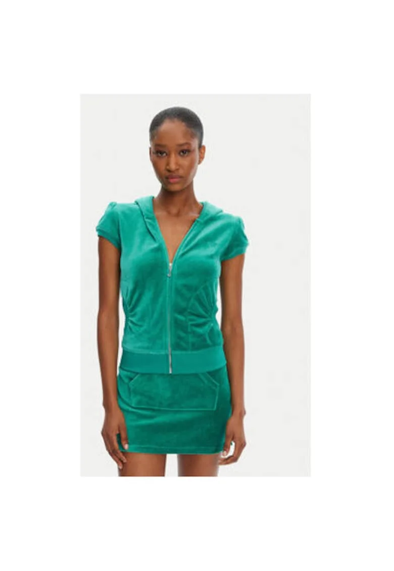 Bluza dama  JCGAS125021, Bumbac/bambus, Verde, Verde