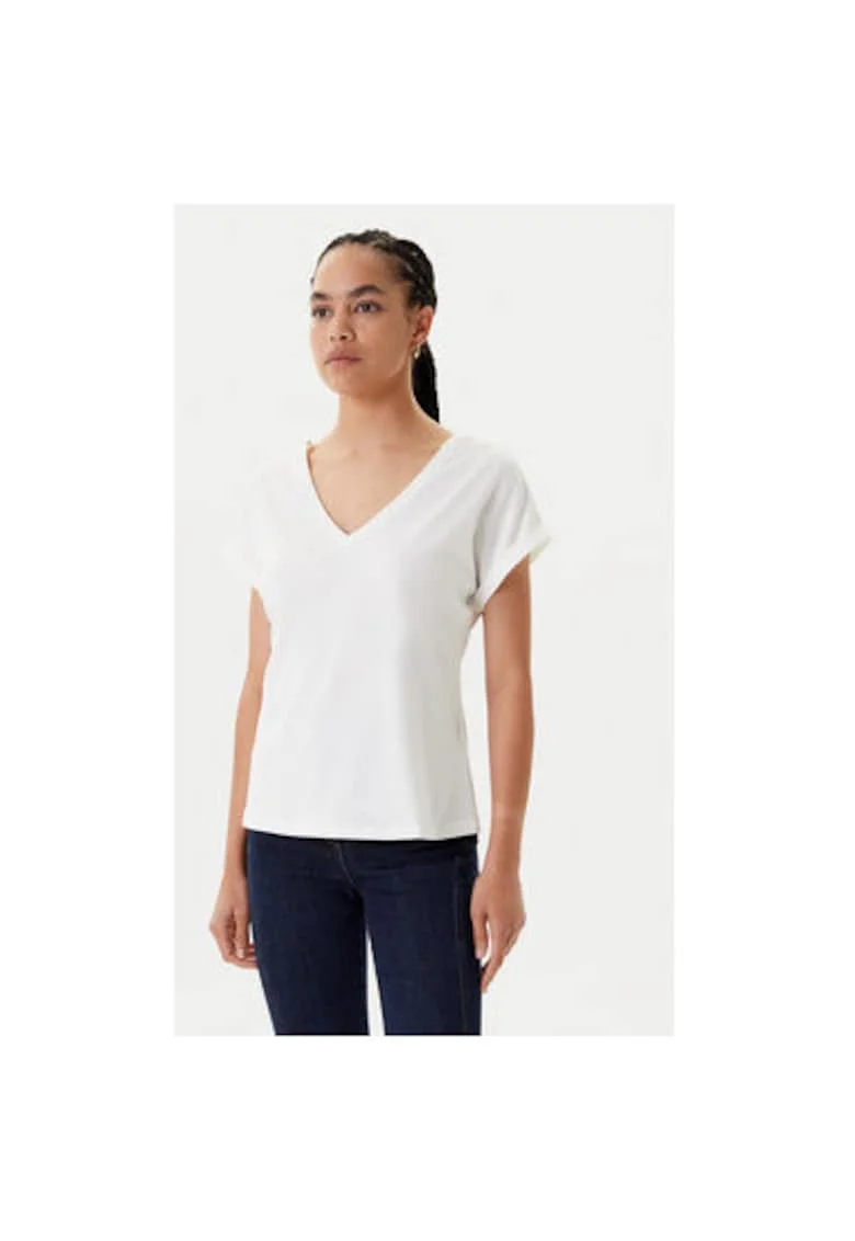 Bluza dama  251-DORINA, Bumbac/Poliester, Alb, Alb