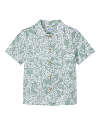 Camasa baieti  3115, Bumbac/Viscoza, Verde, Verde
