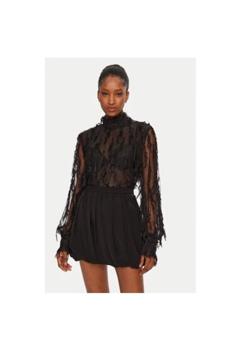 Bluza dama,  304891403, Poliester, Negru, Negru