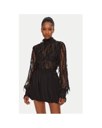 Bluza dama,  304891403, Poliester, Negru, Negru
