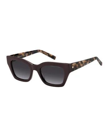 Ochelari de soare patrati cu lentile in degrade, Maro inchis/Negru/Maro camel