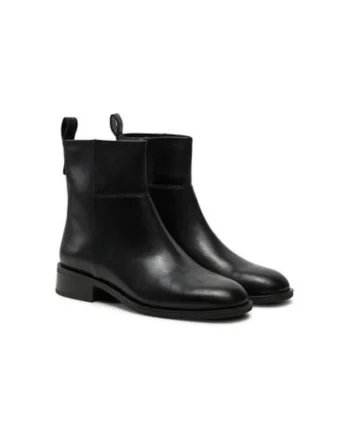 Botine dama  5835-001-20, Piele naturala, Negru, Negru