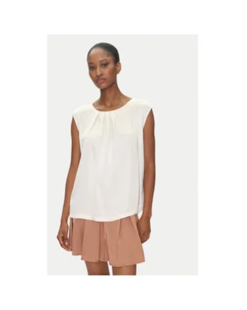 Bluza dama  TD0763, Viscoza, Ecru, Ecru