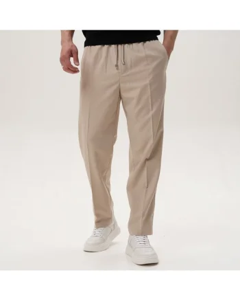 Pantaloni barbati PANTS VEXON,  Poliester, Crem, Crem