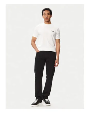 Tricou Barbatesc,  Alb, bumbac, regular fit