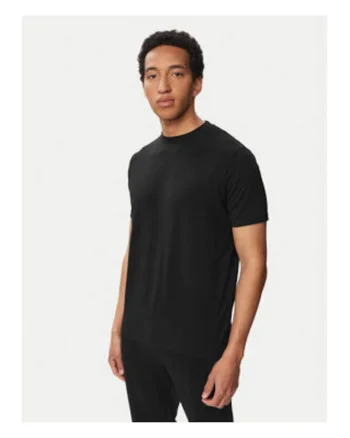 Tricou barbati,  negru, bumbac organic, regular fit