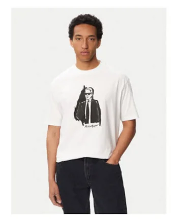 Tricou barbati,  alb, bumbac organic, imprimeu grafic