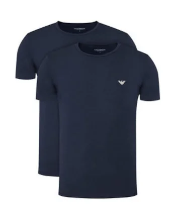 Set tricouri barbati,  bleumarin, bumbac, regular fit,
