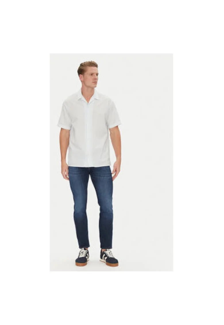 Camasa barbati Jack Jones, 12271099, Bumbac/Poliester, Albastru deschis, Albastru deschis