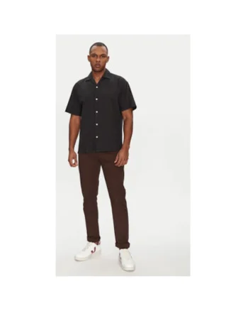 Camasa barbati Jack Jones, 12268967, Bumbac/In, Negru, Negru