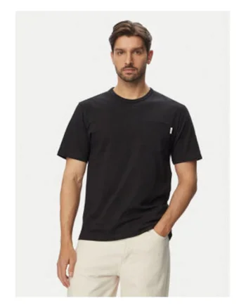 Tricou barbati,  negru, bumbac organic, regular fit
