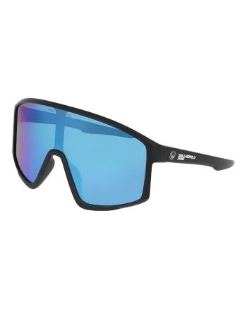 Ochelari de soare shield cu model unisex, Negru/Albastru