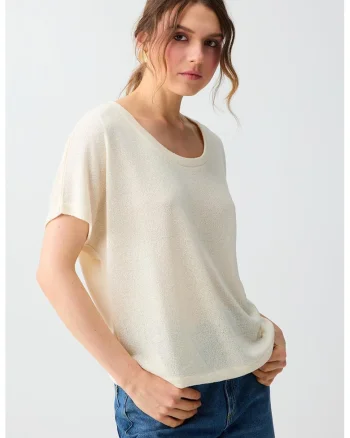 Tricou uni lejer, Galben pal