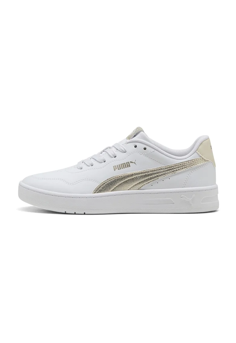 Pantofi sport Court Lally Metallic Whisper, Auriu/Alb optic