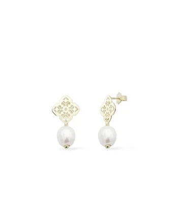 Cercei cu perle JASMINE GARDEN, aur 14Kqwdqfxzfasgxz