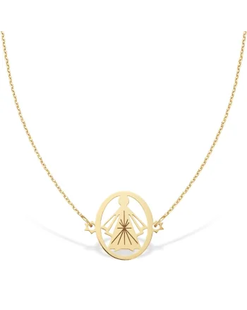 Colier la baza gatului PROTECTIVE ANGEL, aur 14K, Galben