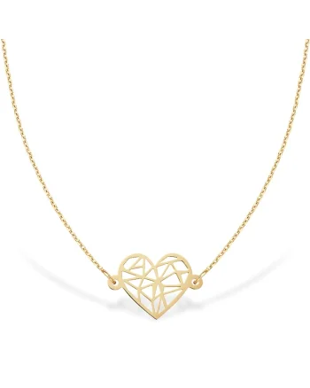 Colier la baza gatului A WOMAN's HEART, aur 14K, Galben