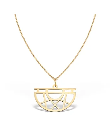 Colier HALF MOON, aur 14K, Galben