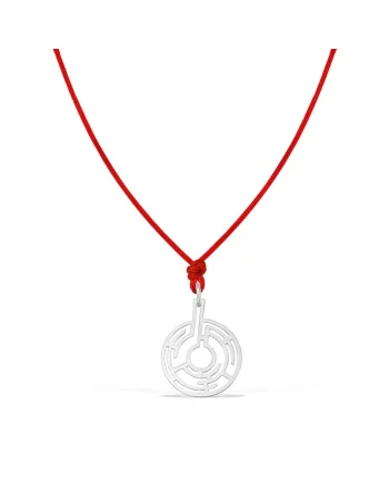 Pandantiv THE MAZE, aur 14K, Alb