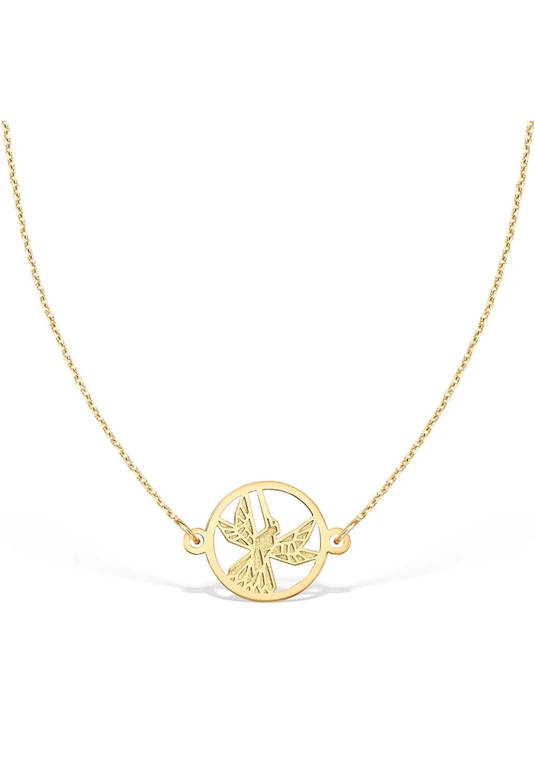 Colier la baza gatului COLIBRI, aur 14K, Galben