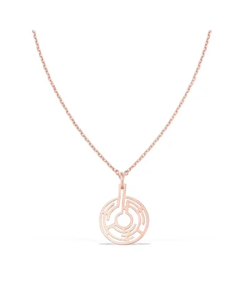 Colier THE MAZE, aur 14K, Roz