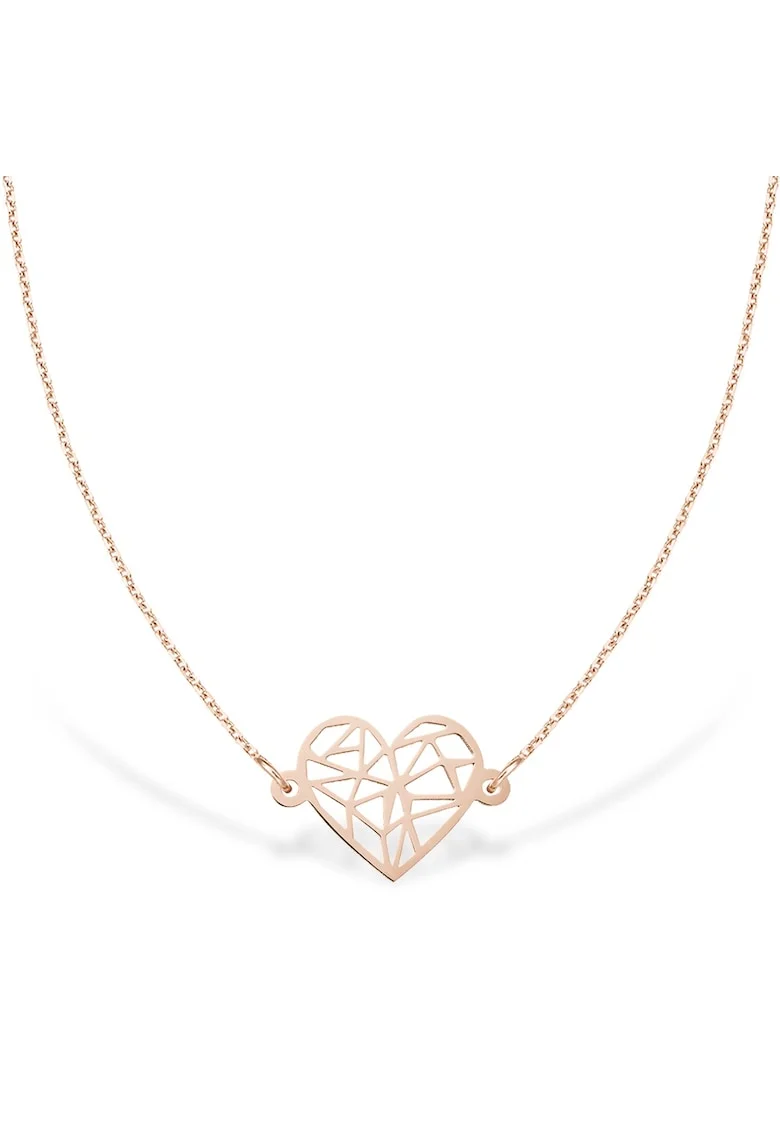 Colier la baza gatului A WOMAN's HEART, aur 14K, Roz