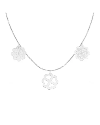 Colier VIS DE SANZIENE, aur 14K, Alb